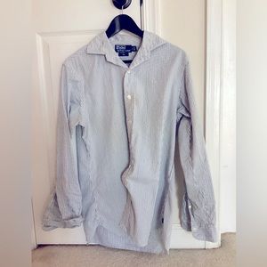 Nice striped shirt white blue green